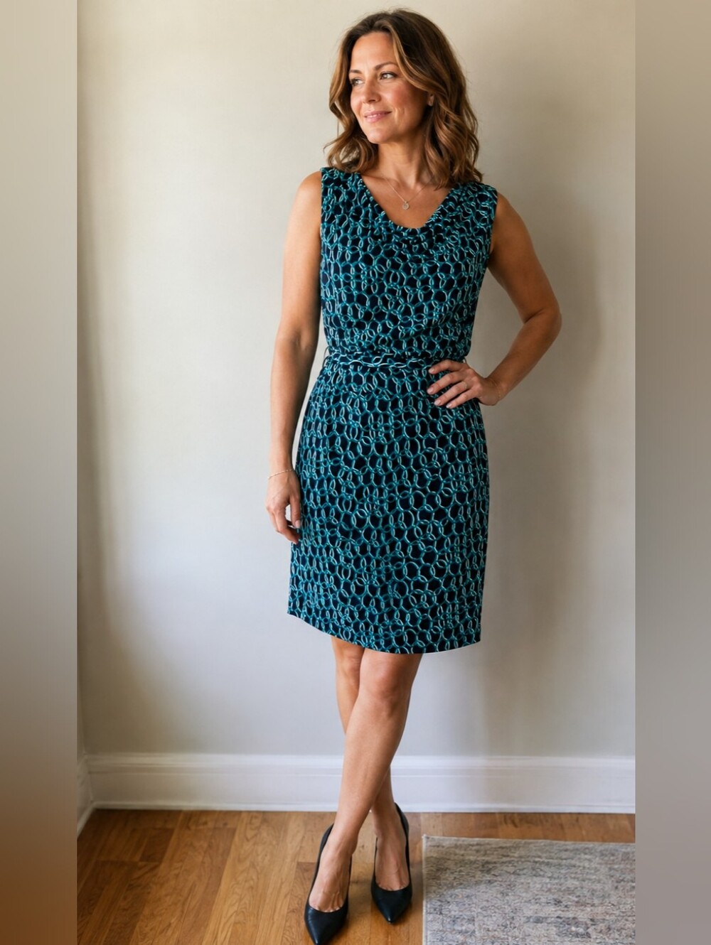 Bananna Republic Teel Dress - Women Size Medium
